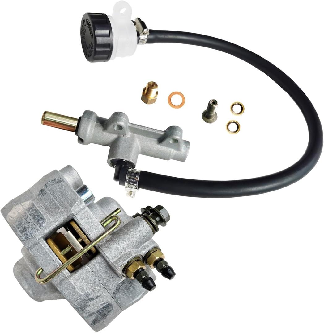 Rear Brake Caliper & Master Cylinder Set Compatible with Polaris Magnum 325 500 Scrambler 400 500 Trail Blazer 250 400 Trail Boss 325 330 Xpedition 325 425 Xplorer 250 400 Part # 1910449