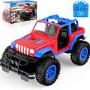 NQD Spider Remote Control Car for Kids, RC Car for Boys, 2.4Ghz Off Road RC Trucks, All Terrain SUV Jeep Toy for Birthday for Kids 3-8 Years Old (Red)