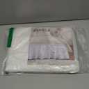 RIMELA White Bed Skirt Queen Size 15 Inch Drop, Elastic Bed Skirting for Adjustable Bed Base & Frame, Bedding Dust Ruffle Easy to Install, Wrap Around Bedskirt, Room Decoration