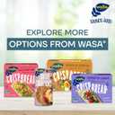 Wasa Sesame and Sea Salt Crisp Creations, 8.3 oz. (Pack of 8), Large Round Toppable Crackers Made With Real Sea Salt for Snacking and More, Wholesome Oven Baked Crackers With a Hearty Crunch