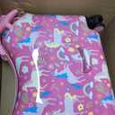 Pink Rainbows And Unicorns Ride-On 18" Suitcase For Kids & Toddlers