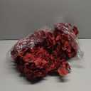 Tigeen 50 Pcs Hydrangea Artificial Flowers Bulk 7.48 Inch Artificial Hydrangeas with Removable Stems Faux Flowers Wedding Decor for Home Garden Party Decoration DIY Project (Burgundy)