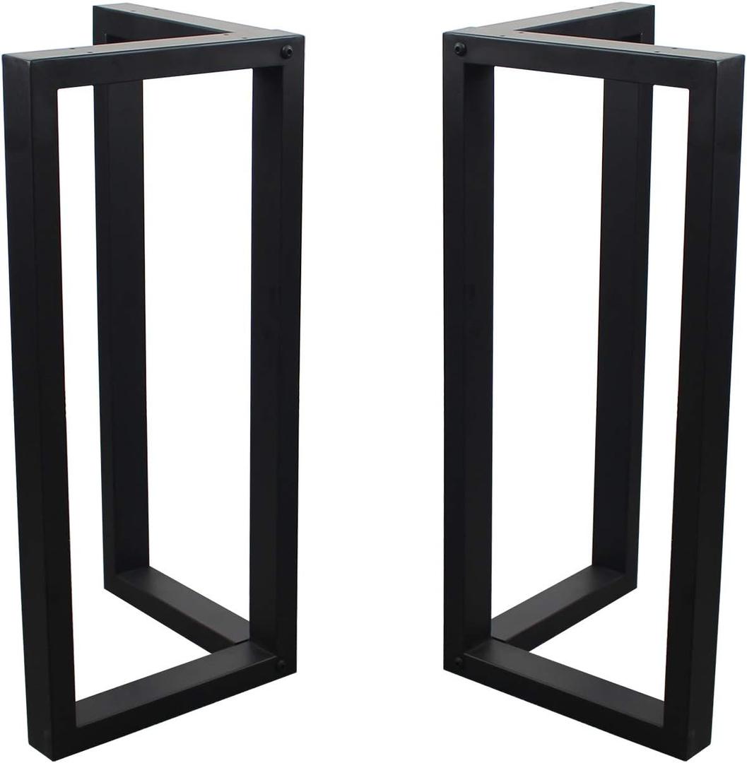 MBQQ 2 Pcs V Shape Table Legs - Heavy Duty Metal, Dining Table & DIY Iron Bench Legs (H28"xW17.7")