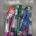 24 pcs Nurse Pen Set Include Permanent Marker Pen Pen Lights for Nurses Retractable Ballpoint Pen Nursing Keychain Clip Foldable Scissors LED Flashlight Keychain for Nurses (Blue Green Pink Purple)