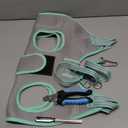 Kkiimatt Dog Grooming Hammock Harness, Small Dog Groming Sling, Gray Dog Hanging Harness for Nail Trimming, Dog Nail Clipping Hanger Restraint Holder (S (30 LB Max) Silver Grey 6-13in)