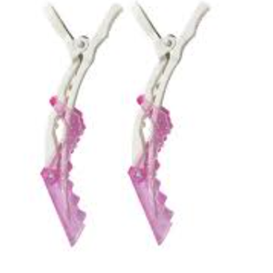 Head Kandy, Croc Clips, Pink, Professional Styling Hair Clips, 2 Pack, Non-Slip & Durable