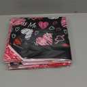 Pasimy 5 Pcs Valentine's Day Extra Large Gift Bags 20 x 16 Inch Jumbo Non Woven Wrap Tote Bags with Handle for Goodies Presents Reusable Holiday Valentines Birthday Party Favors Supplies for Women Men