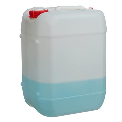 2 PCS Consolidated Plastics 5 Gallon Stackable Carboy with Leakproof Cap and Handle, HDPE Food Grade, BPA Free, Made in USA (Natural)