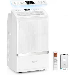16,000 BTU Portable Air Conditioners for Rooms up to 800 Sq Ft, Drainage-Free Cooling AC Unit with Smart App & Remote, Quiet Portable AC Unit with Dehumidifier & Fan, Sleep Mode for Home Office