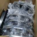 Youxmoto Chrome ABS 33 mm Thread-On Dome Axle Cover Combo Kit, 2 Front and 4 Rear with Removable Hub Caps and Lug Nut Covers for Semi Truck