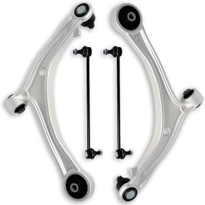 4Pcs Front Left Right Lower Control Arm with Ball Joint Assembly Sway Bar Link End Fit for Compatible with Honda 2011 2012 2013 2014 2015 2016 2017 Odyssey K622002 K622210 K750304