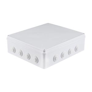 16" x 14" x 4.75" ABS Plastic Junction Box, Waterproof IP65 Electrical Junction Box with Reserved Holes, Weatherproof Outdoor Dustproof Boxes with Cover Universal Project Enclosure for Electronics