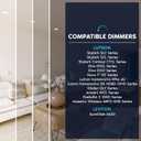 LUXRITE 6 Inch LED Disk Lights, Dimmable Flush Mount Ceiling Light, 5CCT Selectable 2700K 3000K 3500K 4000K 5000K, 12.5W, 1000LM, Surface Mount Light Fixture, Damp Rated, Energy Star, ETL (White)