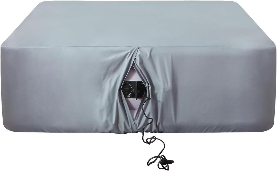 Antranfour Queen Fitted Sheet for Air Mattress,with 24 Inch Extra Deep Pockets,Ultra Soft Durable Breathable Bed Sheets Cover for Inflatable Air Bed,with Pump Opening,Inflate at Any Time-Gray