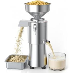 WantJoin Commercial Soy Milk Maker - 25KG/H High Output Automatic Stainless Steel Machine with Slag Separation, 2800RPM for Soymilk, Nut Milk, Tofu, Rice Milk, Restaurants & Canteens it did turn on
