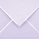 A7 Envelopes - 25-Pack Purple V Flap Silver Foil Border Luxury Mailing Envelopes for 5" x 7" Cards - Wedding, Invitations, Baby Shower, Photos, Birthday, Bridal Shower - 5.25" x 7.25" (Lavender)