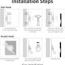 Rohioue 14 Inch Wall Clock Modern Battery Operated Silent Non Ticking Large Analog Clock for Living Room Office Home Bedroom Kitchen Bathroom(Black)