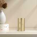 Cabilock Brass Tea Tin Canister with Airtight Lid 3.14 X 1.77 Inches Small Loose Leaf Tea Storage Container for Kitchen and Home Decor