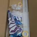 Snow Birthday Party Balloons Stand Kit 2 Sets With Snowflake Foil Balloons for Winter Wonderland Girl Princess Birthday Party Themed Decorations - Balloon Centerpiece for Tables