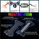 LED Grille Lights Dream Color,4 Pods DC 12V Cellphone APP Control, Music/Timing/Flashing Strobe Modes Truck Grill Lights for Ram F150 F250 F350 F450 TRD UTV (4 pods)