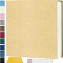 Zesthouse Photo Album Self Adhesive Pages, 60 Pages Magnetic Scrapbook Albums with Sticky Page, Photos Album Holds 8x10 & 5X7 & 4x6 & 6x8 & 3x5, Large Picture Book Ideal Gift for Family Wedding Baby (Yellow)