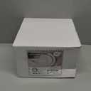 HOMIP 50PCS Fancy Disposable Dinnerware Party Set, Elegant Plates Include 25Pcs Dinner Plate 10", 25Pcs Dessert Plate 7" with Silver Bead Rimed,Plastic Silverware for Wedding Birthday Party (White with Sliver)