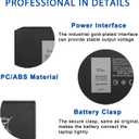 97Wh X8VWF 4XKN5 Laptop Battery Replacement for Dell Latitude 5404 5414 7404 7414 Rugged Extreme Series Notebook CJ2K1 5XT3V 0VCHGN VCWGN 09FN4 XN4KN XRJDF 0W11V7 11.1V 8550mAh
