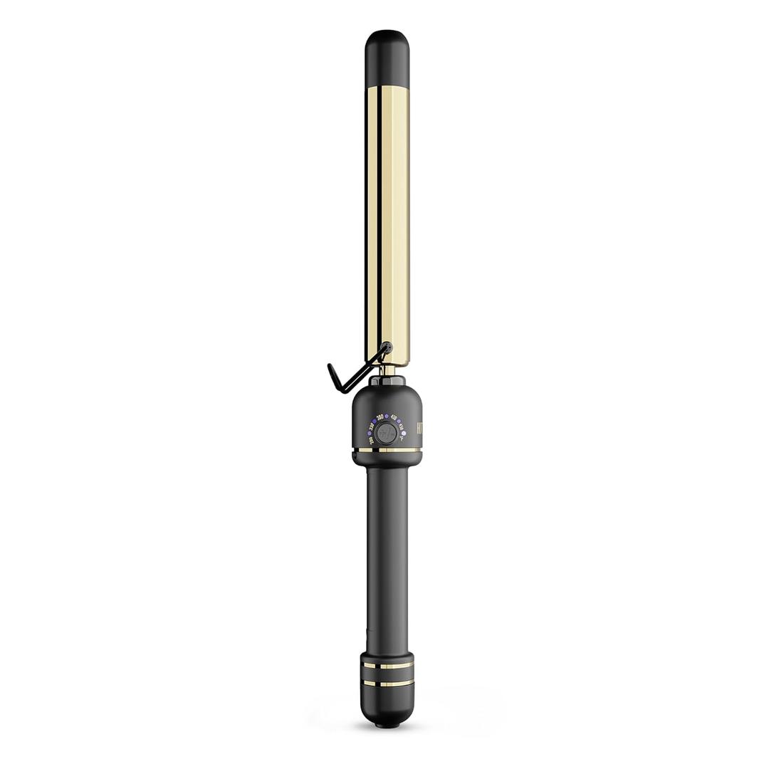 HOT Tools 24K Gold Professional 1" Extended Barrel Curling Wand for Bouncy Curls, Faster Styling, Less Damage & Long-Lasting Results