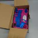 IDAODAN Electric Balloon Pump, Portable Electric Balloon Blower Machine Balloon Air Pump Dual Nozzle Rose Red 110V 600W Balloon Inflator For Party Decorations