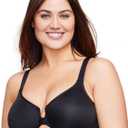 Glamorise Women's Plus Size Wonderwire Posture Back Bra Underwire #9265 (40G, Black)