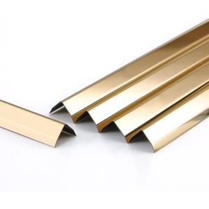 L Molding Stainless Steel Corner Guards with 90 Angle for Wall Cabinet Baseboard Protection and Decoration, 2.9ft x 0.59in (6pcs)