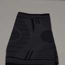 Double Couple 2 Pack Copper Knee Brace Knee Compression Sleeve Support for Men Women Knee Pain Working Out Running Sport Arthritis (Small, Black&Dark Grey)