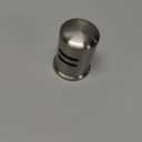 Dishwasher Air Gap Cover D201-1-62 Fits Most Air Gap Bodies with Solid Brass Inside and Brushed Nickel Surface, Cap Only, Pack of 1