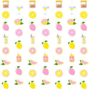 Pink Lemonade Party Hanging Banners for Lemonade Wedding Engagement Bridal Shower Bachelorette Baby Shower Birthday Party Decor