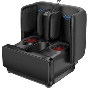 COMFIER 2 in 1 Foot Massager Machine, Shiatsu Foot and Calf Massager with Heat,Kneading,Vibration,Compression Massagers for Feet,Ankle,Leg,Tired Muscles & Plantar Fasciitis,Gift for Men Women