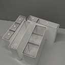 Desk Storage Organizer with 9 Drawers, 4 Tiers Stackable Desktop Craft Storage Drawers, Clear Storage Box Caddy for Stationary Makeup Jewelry Office Craft Supplies (White)