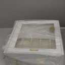 SONGMICS Jewelry Box Organizer with Glass Lid, 3-Layer Jewelry Storage, with 2 Drawers, Modern Style, 8 x 9.1 x 5.3 Inches, Cloud White and Gold Color UJBC239WT