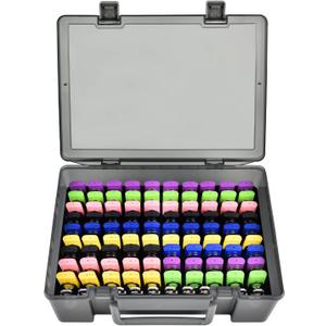 Flash Drive Case USB Memory Stick SD Card Storage Organizer- Holds 104pcs Thumb Drives Electronic Accessories Holder for Sandisk for Samsung for Inland for PNY for Netac (Gray) (Grey)