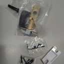 Mega Handles Laura Privacy Door Knobs - 1 Pack Reversible Interior Matte Black Door Knob, Heavy Duty Bed and Bath Door Knobs with Privacy Lock, Fits All Standard Door Sizes - Matte Black