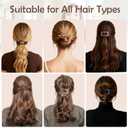 2 x 6 Pack Flat Hair Clips for Women Girls, French Flat Claw Clips for Think Hair Thin Hair with Strong Hold, Non-Slip, Matte Classic Barrettes for All Hair Styling