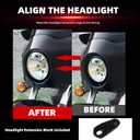FATECIM Motorcycle 5.75" Headlight Fairing with 11" Smoke Windshield Windscreen & 35-41mm Mounting Hardware For Harley 86-15 Sportster 1200 Iron 883 XL883N Sportster 1100