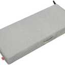 Pcinfuns Outdoor Bench Cushions,59 x 18 x 3 Inch Patio Furniture Water-Resistant Chair Cushion, Loveseat Garden Sofa Settee Couch Swing Pads with Handle and Adjustable Straps, Linen Gray