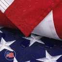 American Flag 3x5 Ft for Outside, Heavy Duty Nylon US Flags for High Wind Outdoor, Fade Resistant and Waterproof USA Flag with Embroidered Stars, Sewn Stripes, Brass Grommets