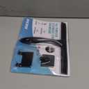 All-Purpose Stainless Steel Shower Squeegee for Shower Doors with 2 Adhesive Hooks, Bathroom Cleaner Tool Household Window Mirror Squeegee for Home Cleaning, Glass Door, Tile Wall, Car, 10 Inch Black