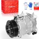 PHOBOOS A/C Compressor with Clutch Compatible with Chrysler 300 2014-2023 & Dodge Charger 2014-2023, Challenger 2015-2023, V6 3.6L, Fast Cooling, Low Noise, Easy Installation, Ref. CO-29121C, 198375