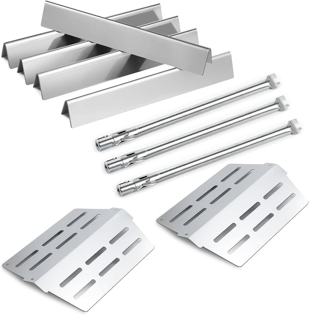 Genesis 300 Grill Replacement Parts for Weber Genesis Replacement Parts E-310 E-320 E-330 S-330 EP-310 EP-330 Grill Parts 17.5” Flavorizer Bars 7620 65505 Heat Deflector 62752 Burner Tube Flavor Bars