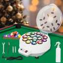 Upgraded Billiard Ball Cleaner and Polisher, Billiard Ball Cleaner, Pool Ball Cleaner for 16 Billiard and Snooker, Balls British and American Dual Use 110V, Automatic Pool Ball Cleaner