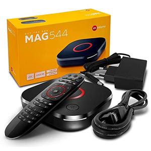 Original MAG 544 W3 4K Set Top Box Multimedia Player Internet TV Receiver 2160p @ 60 FPS HDMI 2.1 HDR and HEVC Support USB 3.0 4X ARM Cortex-A35 + HDMI Cable, Much Faster Than Mag 524w3