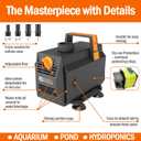 AquaMiracle 600GPH Aquarium Water Pumps (2270L/H, 35W) Fountain Pump Pond Pump Submersible Water Pump with Flow Control for Fountain, Waterfall, Statuary, Filtration, Water feature, Hydroponics