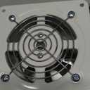 4'' Wall-Mounted Exhaust Fan, Small Bathroom Metal Iron Ventilation Fan, IPX4 118CFM Window Extractor Fan with Anti-backflow Check for Toilet, Office, Garage, Attic (White)